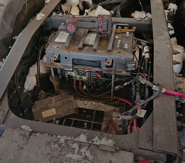 Electrical repair — Roadside repair on a European motorway